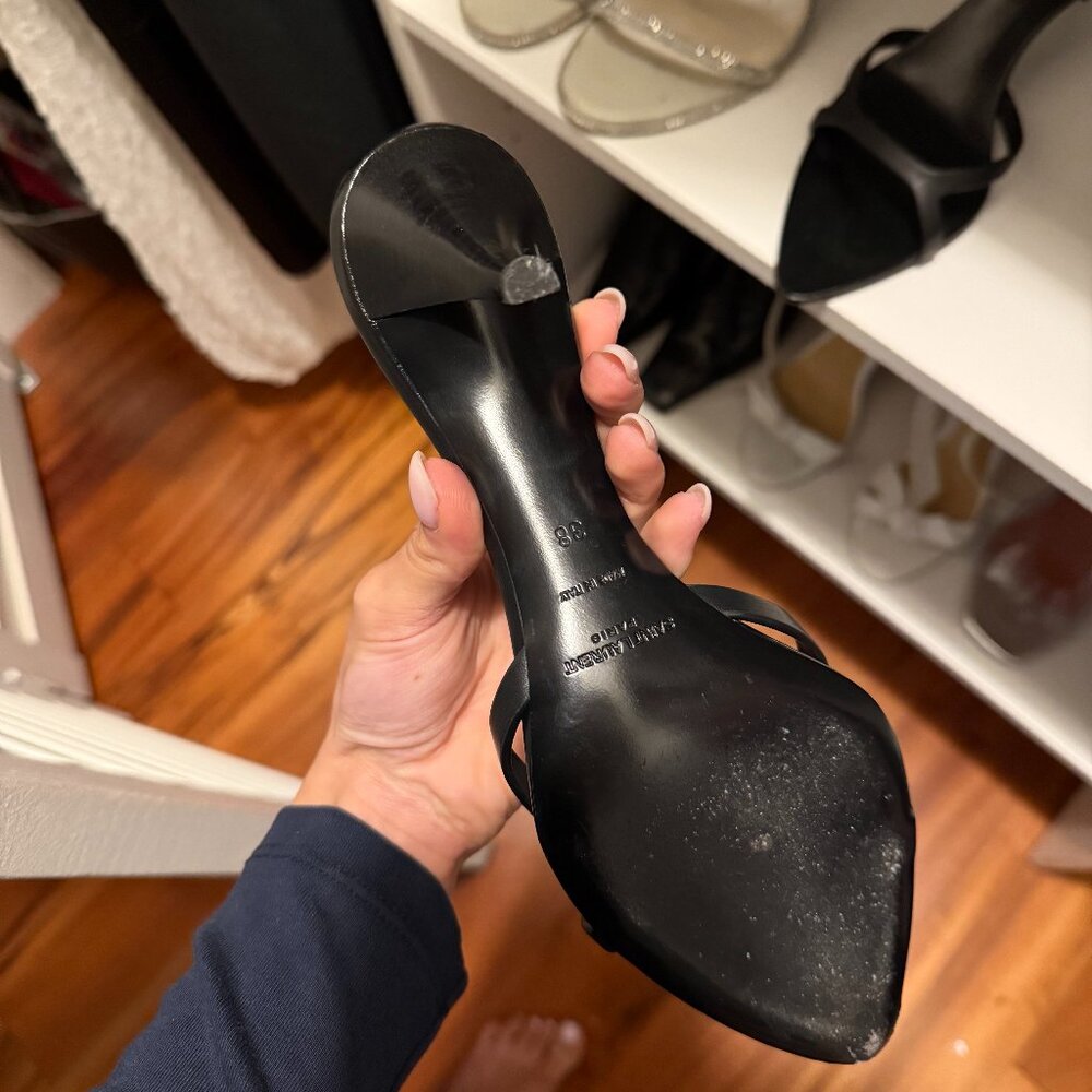 Saint Laurent Carla Kitten Heels Black - Picture 5 of 6